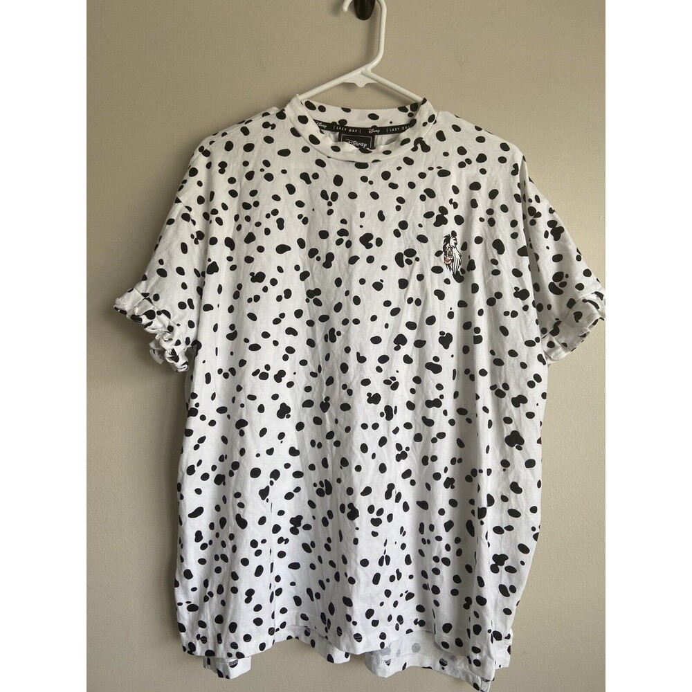 Lazy oaf X Disney Black & White Dalmatian Cruella One Size S/M/L/XL Shirt/Top